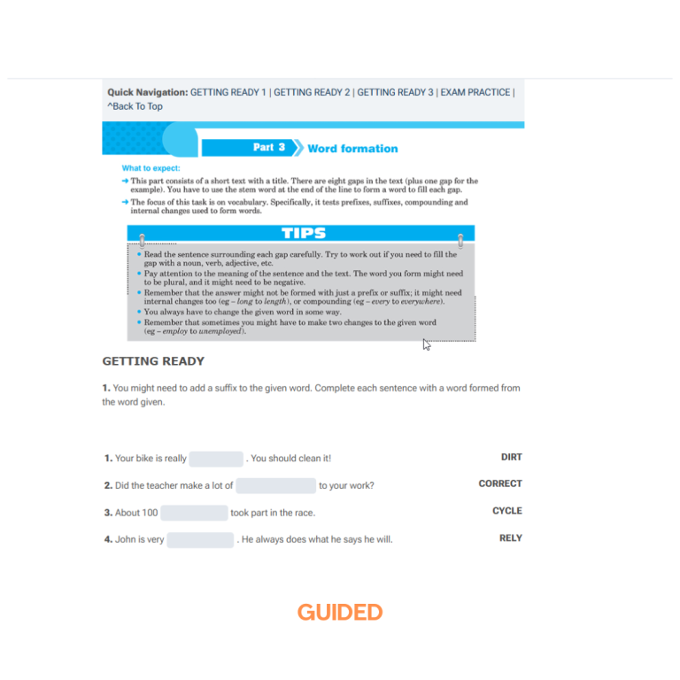 FCE GUIDED